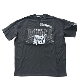 Front Runner T Shirt Mens Logo Graphic Tee Back Print Streetwear Summer Size XS
